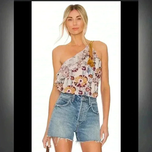 BNWOT FREE PEOPLE DAY  DATE EMBROIDRED FLORAL PRINT BODYSUIT Size M - Picture 2 of 5